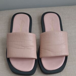 FREE PEOPLE Size 36 Casual Pink Slide Sandals